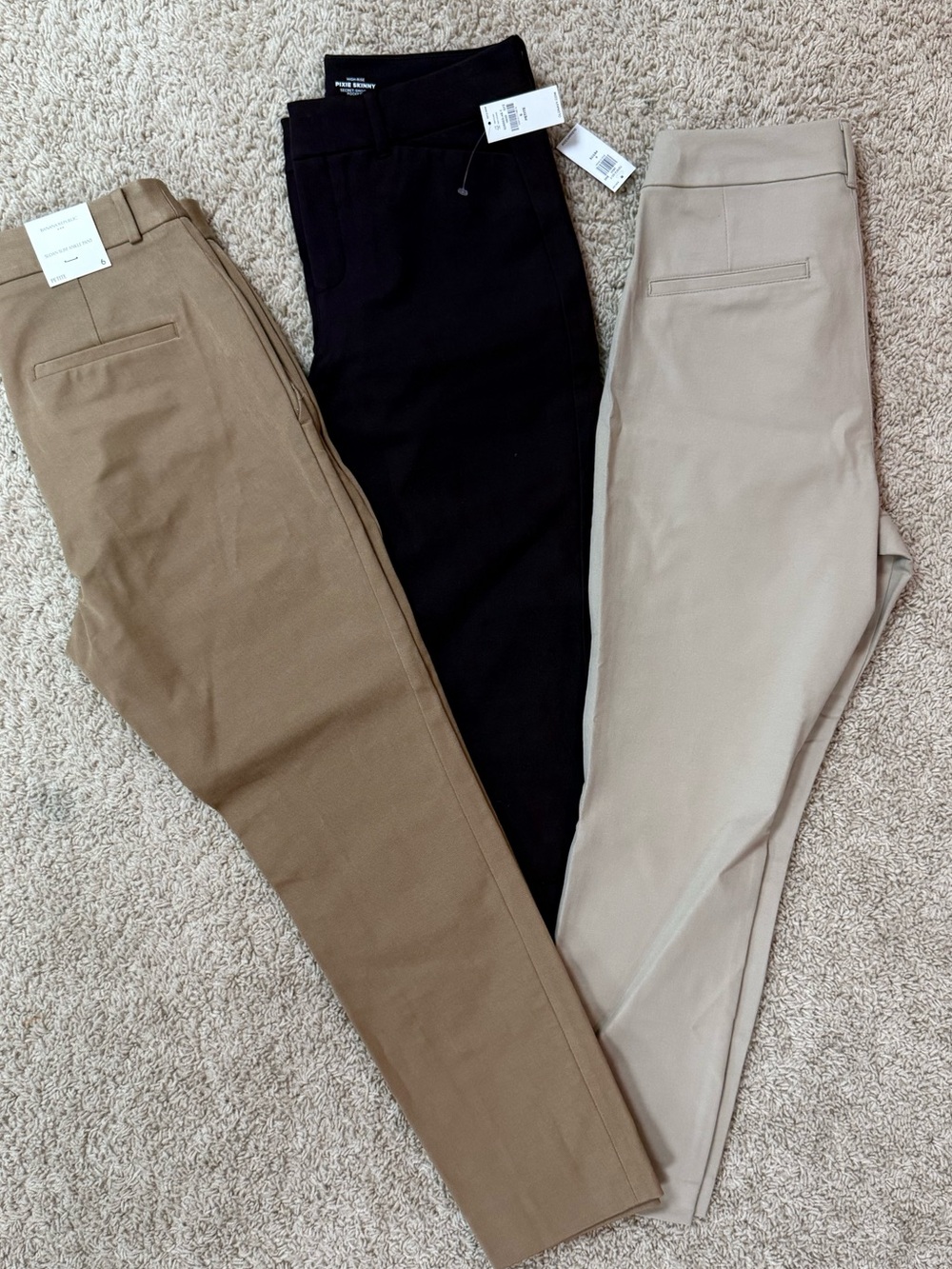 NWT Petite Work Pant Lot Size 6Petite Banana Republic Sloan & Old Navy Pixie